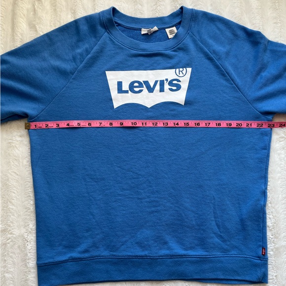 Levi’s Batwing Logo Crewneck Sweater sz L - Picture 3 of 8